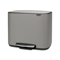 Мусорный бак Bo Pedal Bin 11+23л Brabantia Минерально-серый