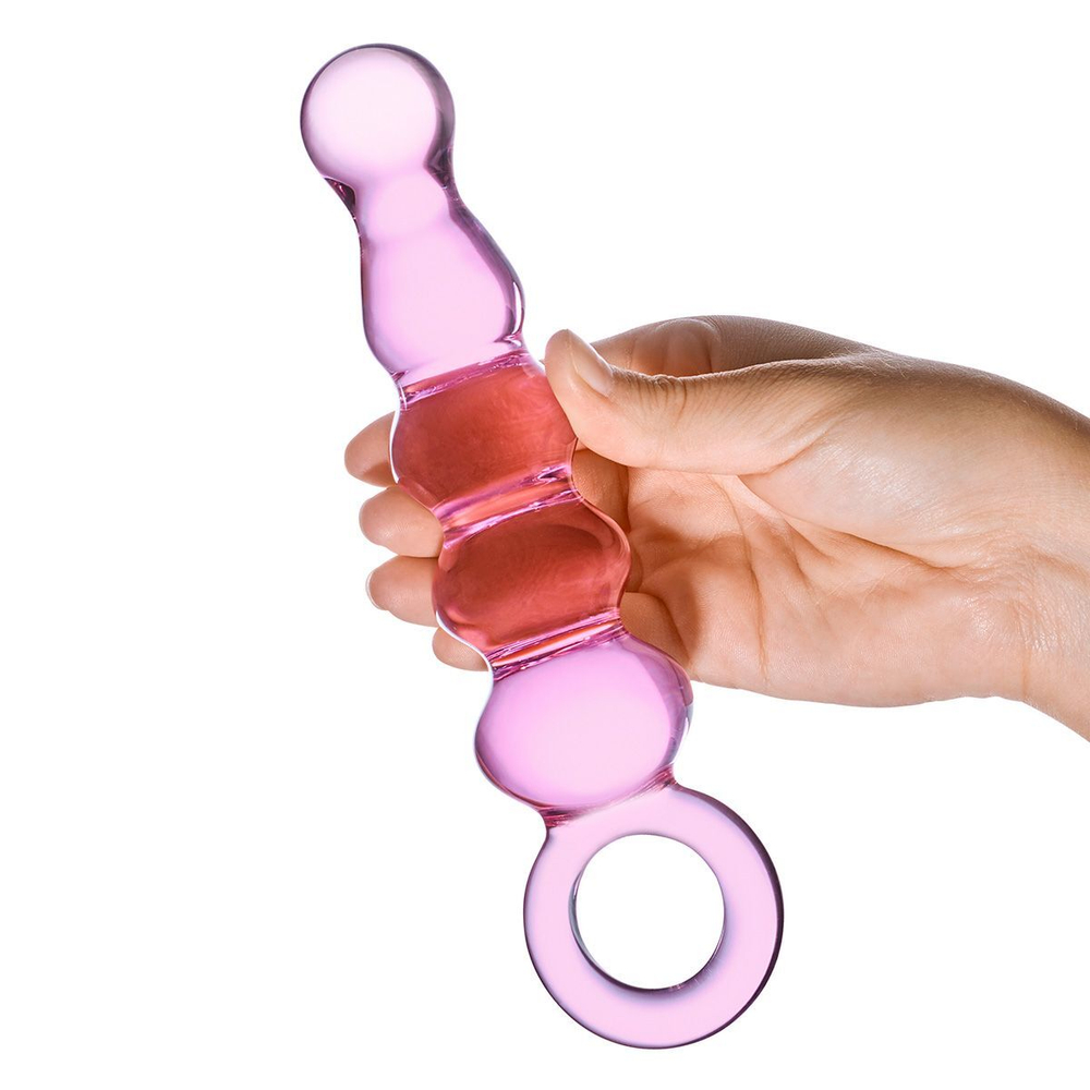 Анальный розовый жезл Quintessence Anal Slider - 18 см.
