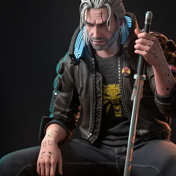 Geralt SAMURAI - The Witcher / Cyberpunk 2077
