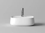 Раковина подвесная Ceramicanova Источник (Fonte) с отверстием под смеситель 420x425x145, белый, CN5052