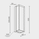 Настенный светильник MODESTYLE MS.9020.300 CR