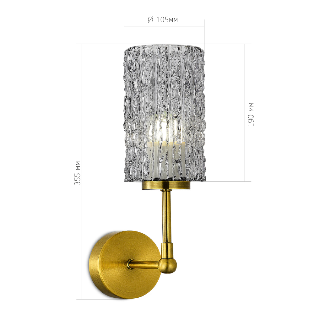 Светильник настенный GACCIOLO E27 1х60W
