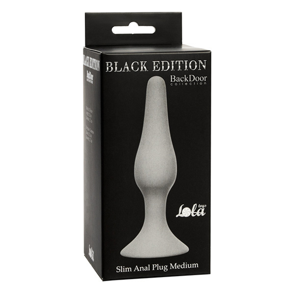 Анальная пробка 11,5см Lola Games Slim Anal Plug Medium Grey 4206-03Lola