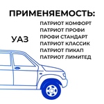 Патрубки печки/системы отопителя для а/м УАЗ Патриот (2017-н.в; комплект из 2 штук)