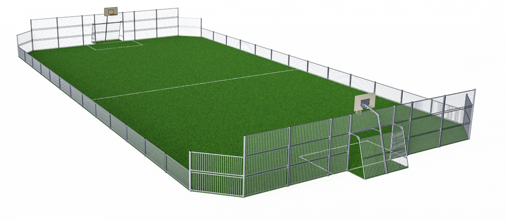 Площадка MUGA, 19x39 м