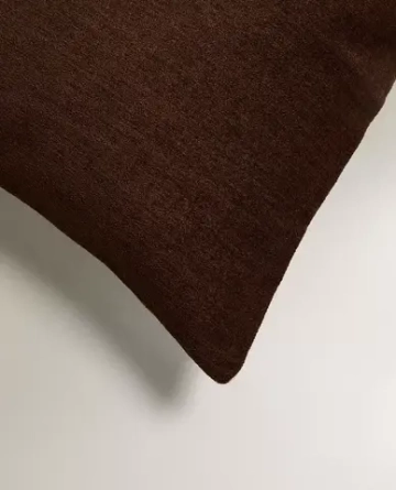 ZARA HOME НАВОЛОЧКА ДЛЯ ДЕКОРАТИВНОЙ ПОДУШКИ ИЗ БАРХАТА, КОРИЧНЕВЫЙ