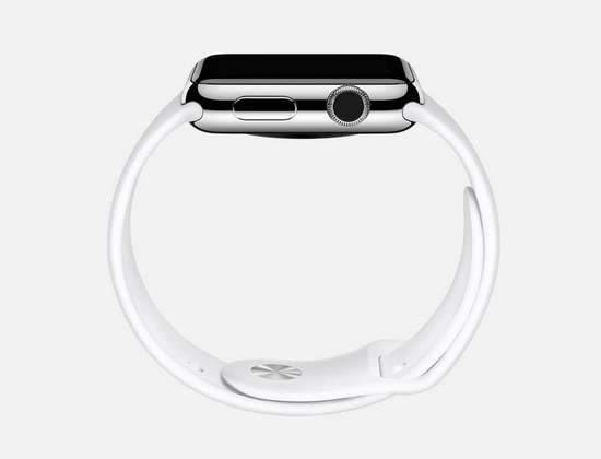 Часы смарт Apple Watch 42мм (белый полимерный)