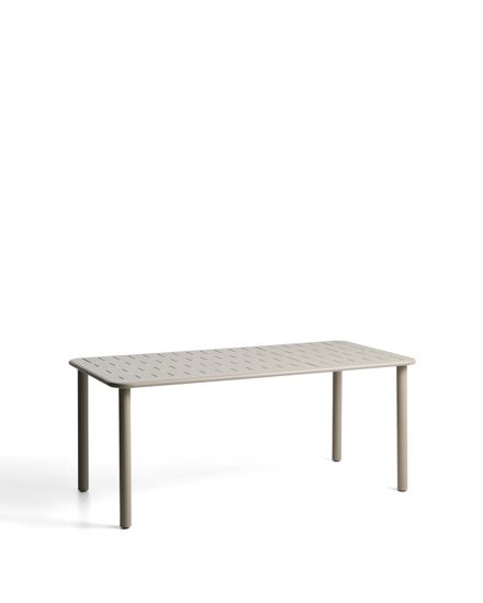 Уличный стол Brai из оцинкованной стали бежевого цвета, 180 x 90 см