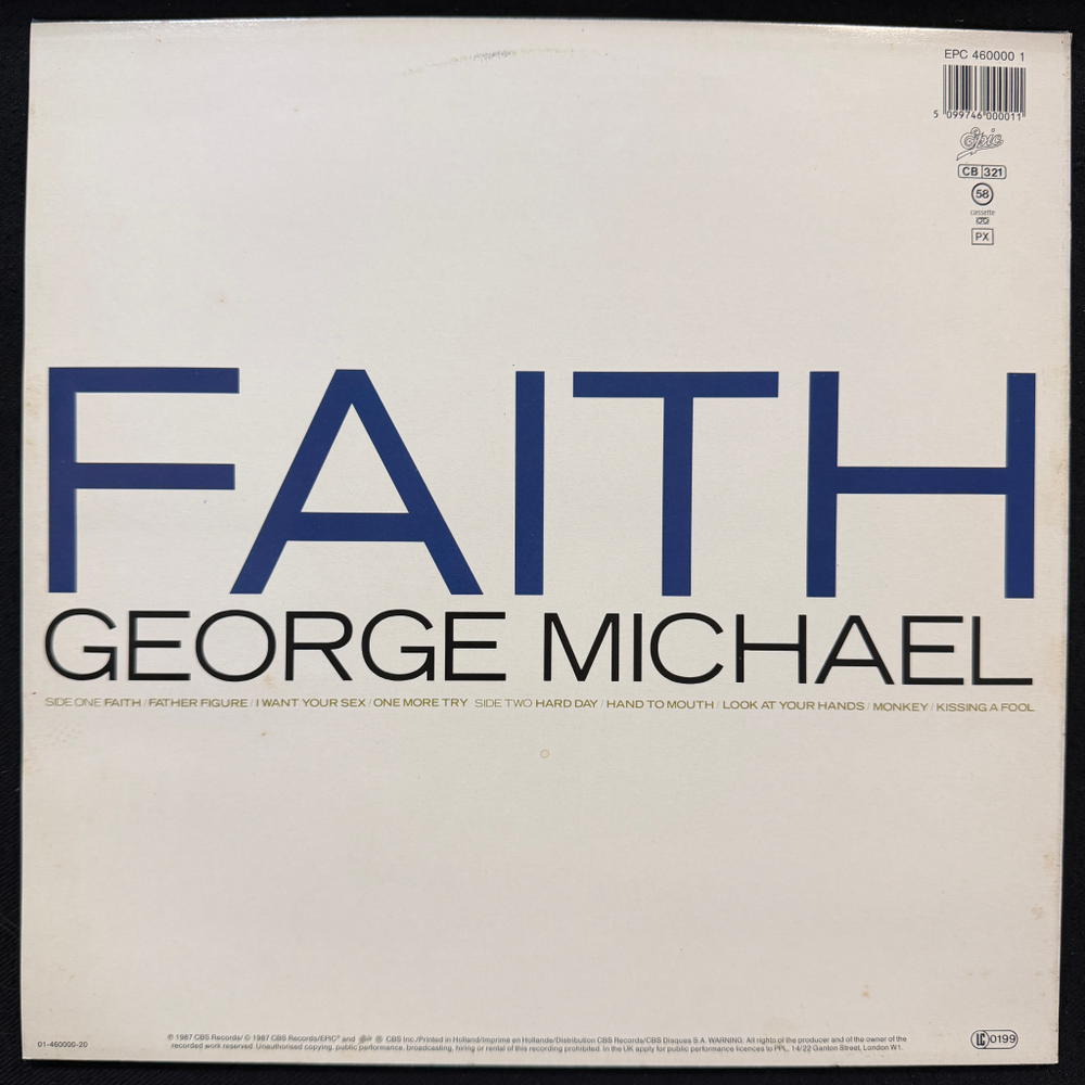 George Michael - Faith (Голландия 1987г.)