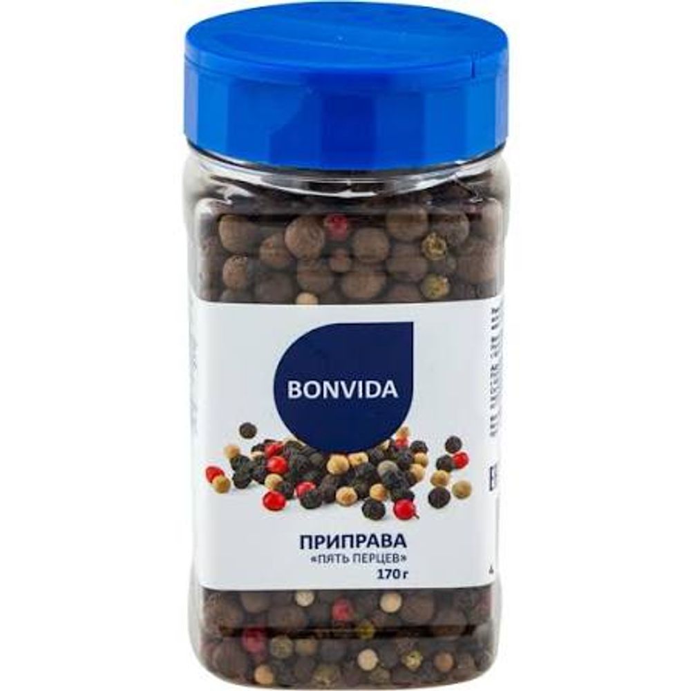 Приправа BONDIVA Смесь Пять Перцев 170г