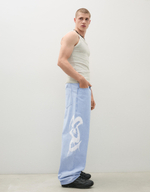 Мужские джинсы super baggy fit с боковым принтом - BERSHKA
