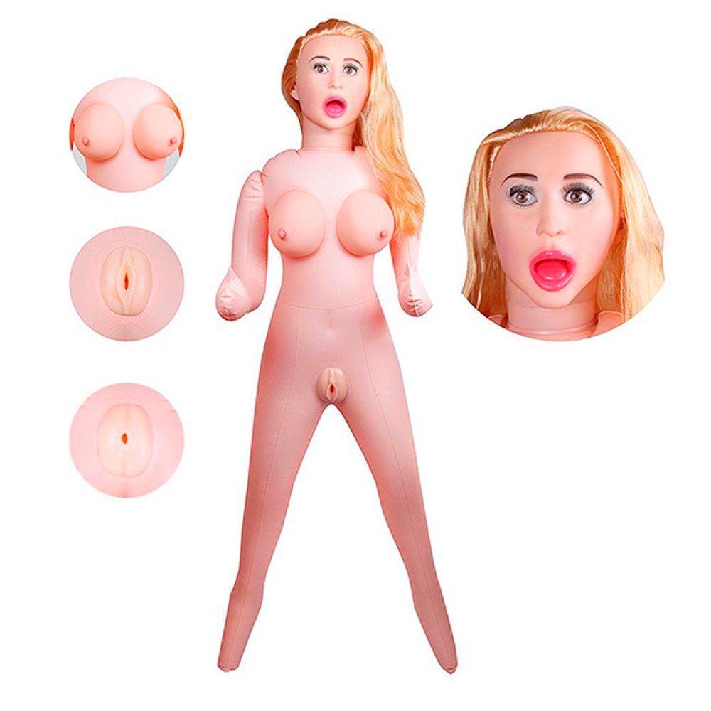 Надувная секс-кукла с вибрацией Синди Bior Toys Erowoman-Eroman EE-10276