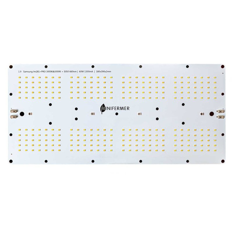 Фитолампа Quantum board Samsung, вид сверху на светодиоды