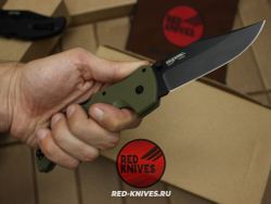 Нож Cold Steel Recon 1 Clip G10 (V2024) - зеленая рук., черный клинок RK/Н83