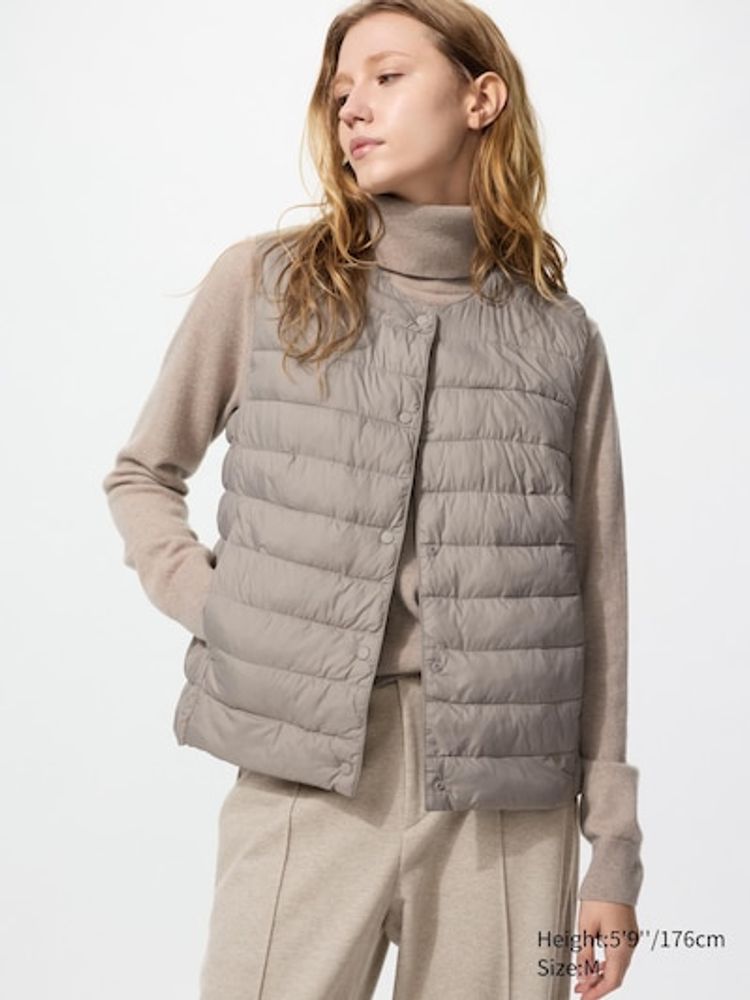 UNIQLO Легкий жилет PUFFERTECH, серый