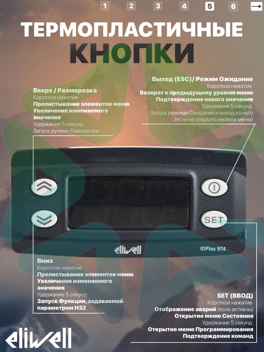 Контроллер холодильного оборудования IDPlus 974 NTC, 12 V, 3 реле управления