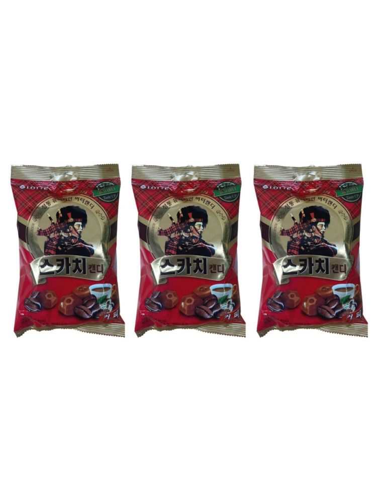 Карамель Lotte Скотч Кофе 157 г, 3 шт