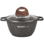 Кастрюля 1л «Granit ultra»(original) со стеклянной крышкой кго12а