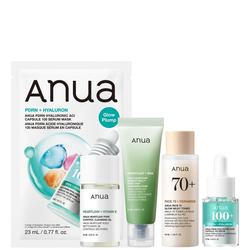 Anua KDH ANUA GLOW SKIN DISCOVERY  SET (PDRN MASK 1EA + PDRN SERUM 10ml + CLEANSING  OIL 20ml + CELANSER)