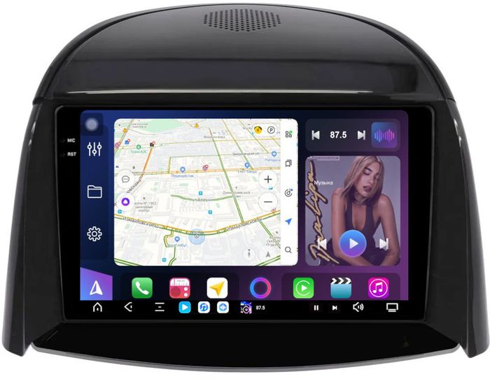 Магнитола для Renault Koleos 1 2008-2016 - FarCar S500-TS20 монитор 9.5" 2K QLED на Android 14, Быстрейшая, CarPlay, 4G SIM-слот