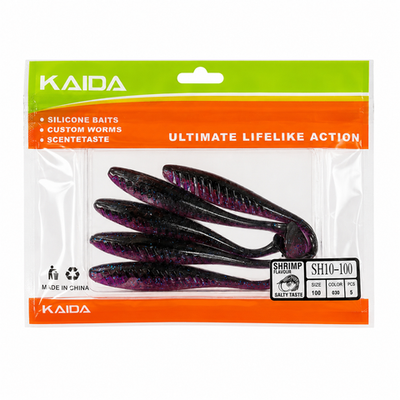 Набор силиконов KAIDA SH10-100 10см 5шт COL030 №64