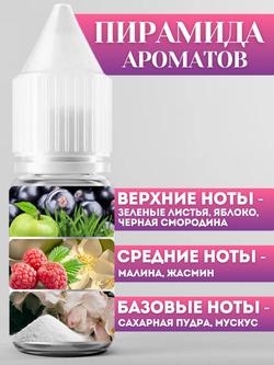 Отдушка для свечей и мыла Малина с зеленью 30 мл