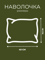 Наволочка декоративная 40х40 Люди в масках 1 шт.
