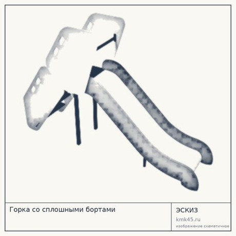 Горка со сплошными бортами