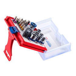 Набор вставок (бит) 1/4", TORX, HEX, Pozidriv, Phillips, Slotted, 20 предметов МАСТАК 058-10020C