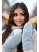 Варежки зимние теплые пушистые ангора