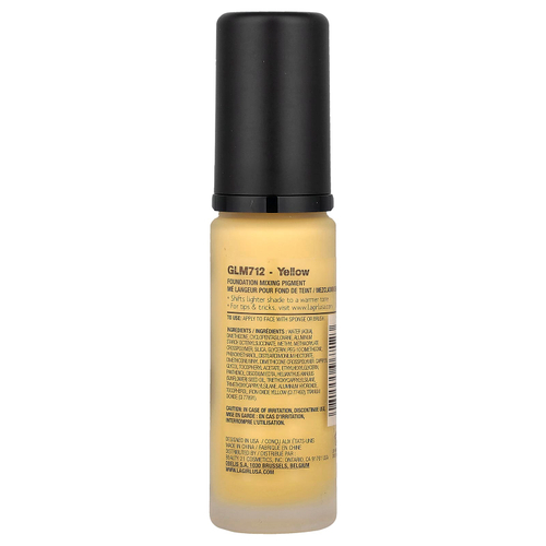 L.A. Girl, PRO. Color Foundation, пигмент для смешивания, GLM712 желтый, 30 мл (1 жидк. унция)