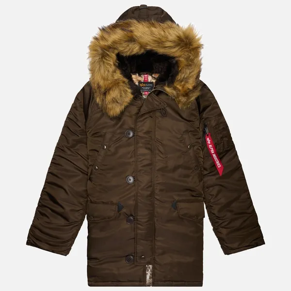 Куртка утепленная мужская ALPHA INDUSTRIES N-3B REGULAR FIT PARKA (CAMO)