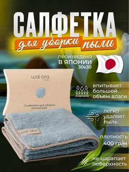 Салфетки для уборки из микрофибры тряпки впитывающие 30х30