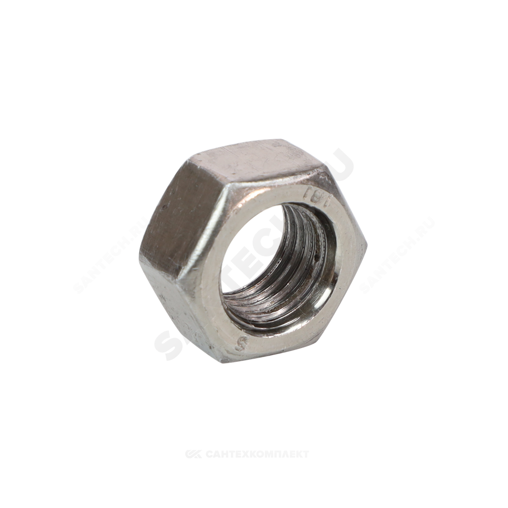 Гайка стальная М30 к.п. 5 шестигранная вес DIN 934 (5915/5927)