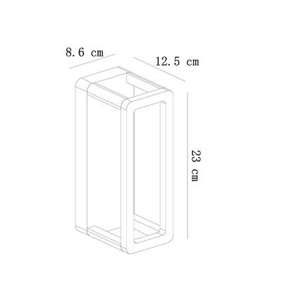 Фасадный светильник Arte Lamp HASSALEH A3374AL-1BK, 1хLED