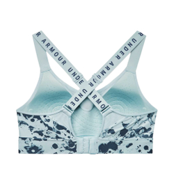 ТОП теннисный Under Armour Women's Armour Infinity High Printed Sports Bra - breaker blue/util