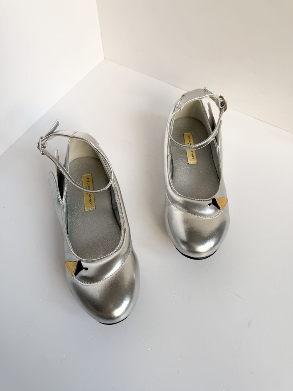Серебристые туфли Stella McCartney, 32