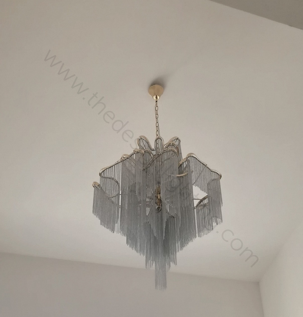 Pendant design lamp Stream by Terzani (Silver)