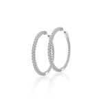 Серьги конго Sparkle White