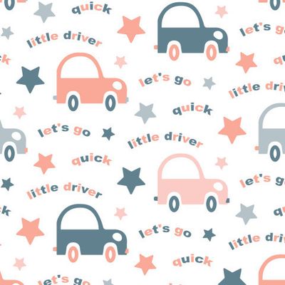 Buy baby fabric little driver white pale pink