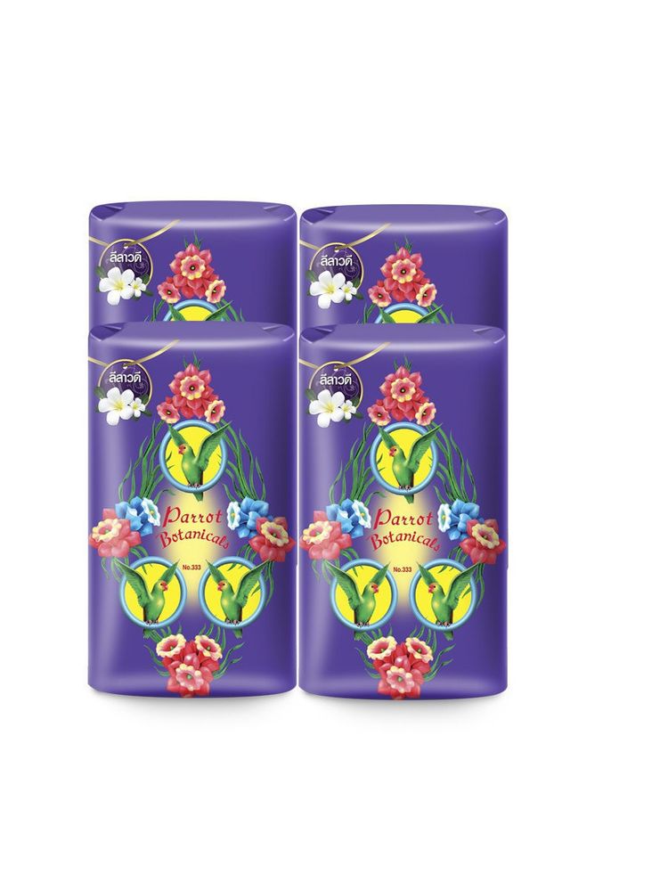 Набор мыла PARROT Botanicals с ароматом цветка франжипани, 4 шт * 70г