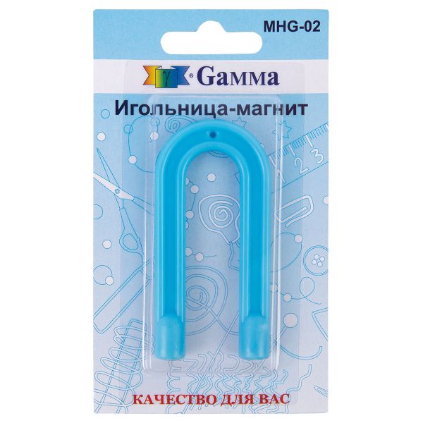 Игольница магнитная 7 см, №7 см, голубой, Gamma MHG-02