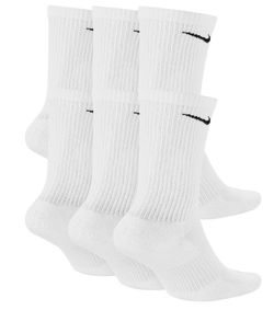 Теннисные носки Nike Everyday Plus Cushion Crew Socks 6P - White