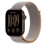 Умные часы Apple Watch Series 12 GPS, 46mm, Dark Bronze Aluminum Case with Chambray Blue Sport Loop