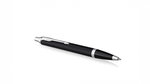 Шариковая ручка Parker IM Metal Black CT лак матовый, стержень: M, цвет чернил: black, в подарочной упаковке.