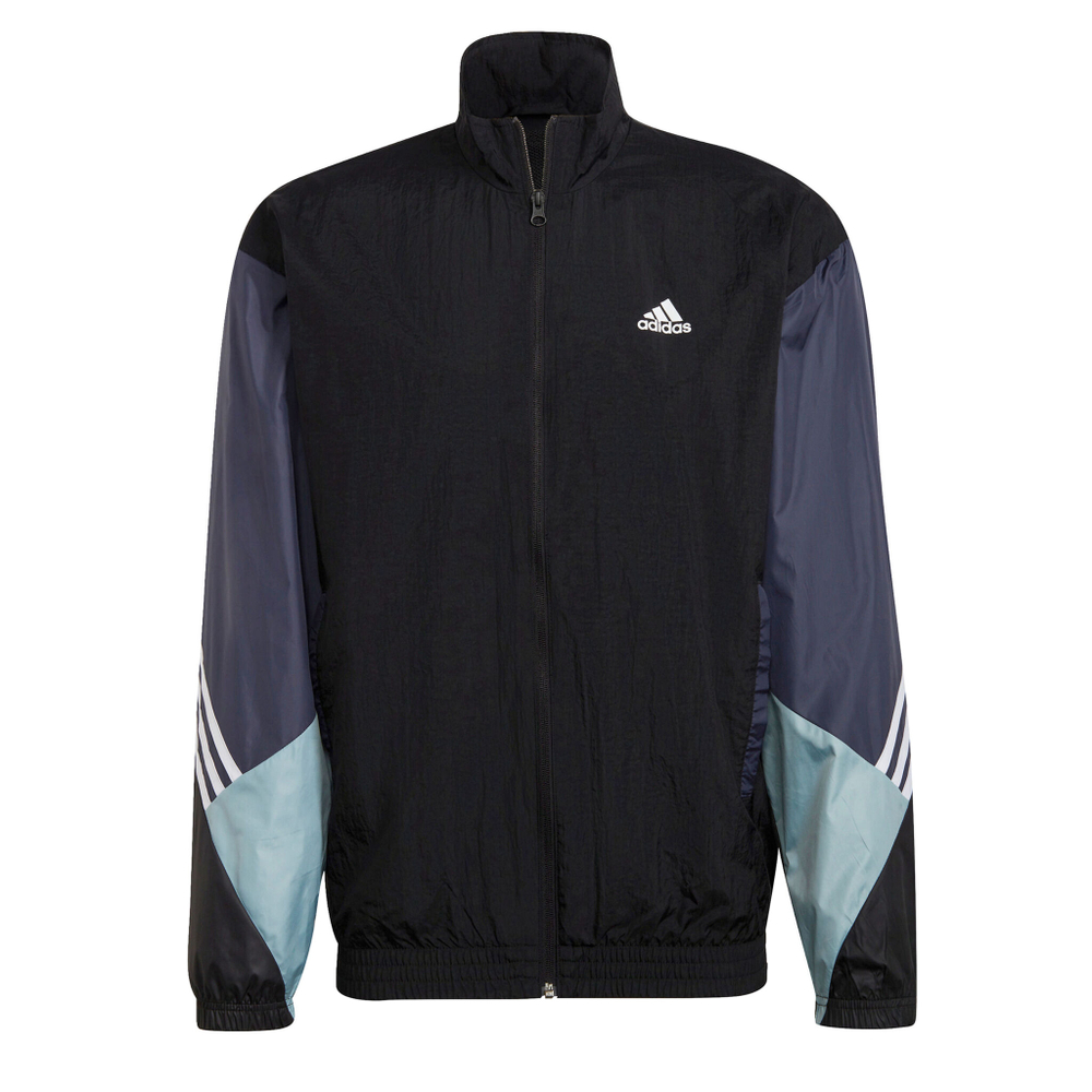 Мужские теннисные Костюмы adidas Woven Fut Retro Tracksuit Men - Black, Multicoloured
