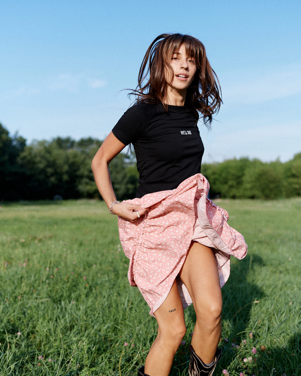 Raglan T-Shirt for girls Black