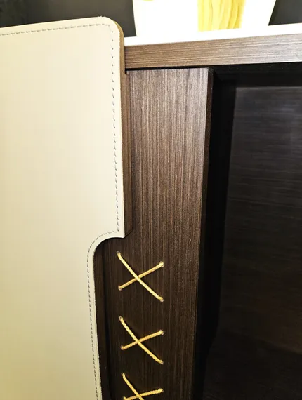 Комод 6084, 120х78 см, керамика, экокожа