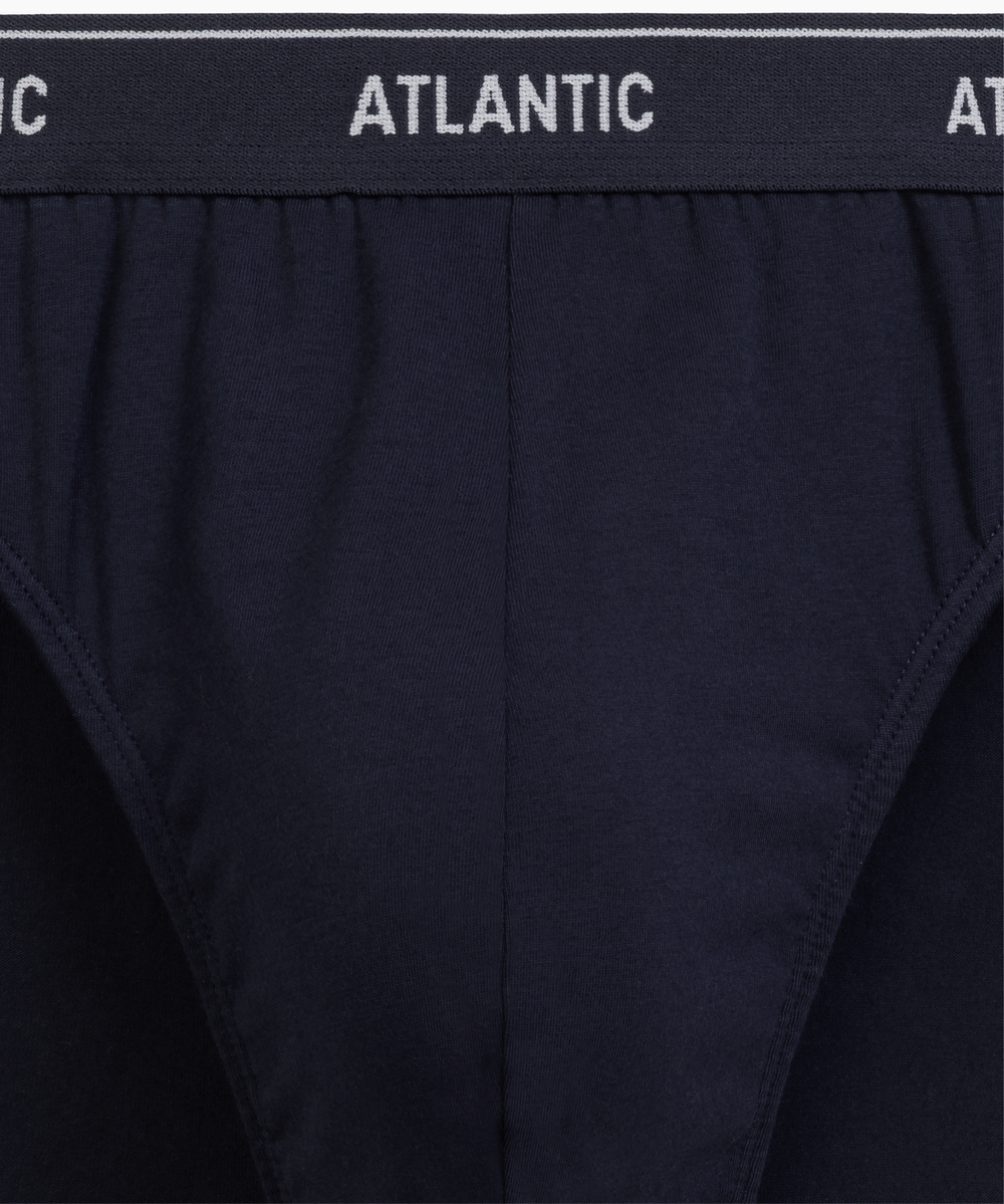 Мужские трусы слипы спорт Atlantic, набор 2 шт., хлопок, деним + тёмно-синие, 2RMP-001