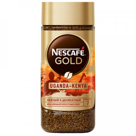 Кофе растворимый Nescafe Gold Origins Uganda-Kenya, 85 г стеклянная банка (Нескафе)